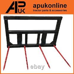 Heavy Duty Big Square Bale Frame M28 x 1250mm 4 Spike Tines Conus 2 Tractor