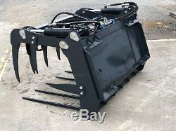 Heavy Duty Bobcat Skidsteer Muck Grab Fork Compact Tractor from £795 + VAT