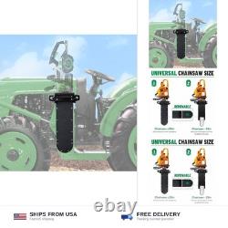 Heavy-Duty Chainsaw Holder for Tractor, Fits All Saws Sizes 13lb-Side Open D Heavy-Duty Chainsaw Holder for Tractor, Fits All Saws Sizes 13lb-Side Open D