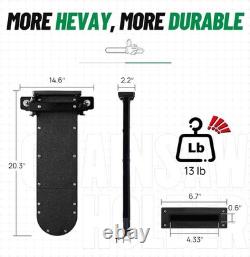 Heavy-Duty Chainsaw Holder for Tractor, Fits All Saws Sizes 13lb-Side Open D