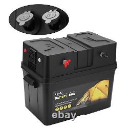 Heavy Duty Double Battery Box Heavy Standard Box With Real-time Voltage
