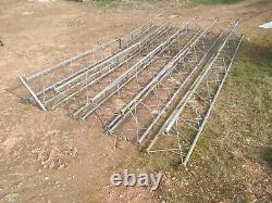 Heavy Duty Galvanized Steel Lattice Tower Shed Building Uprights. Large Quantity