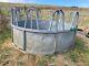 Heavy Duty Galvanized Tombstone Hay Haylage Ring Feeder Horse Cattle Equestrian