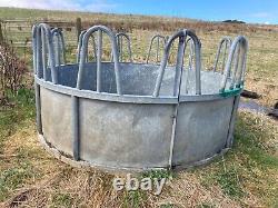 Heavy Duty Galvanized Tombstone Hay Haylage Ring Feeder Horse Cattle Equestrian