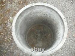 Heavy Duty Galvanized Water Butt / Planter. (Cylinder For Stationary Engine.)