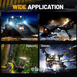 Heavy Duty Led Flood Work Lamp Work Light 6inch 180w Offroad Reverse Tractor 12v