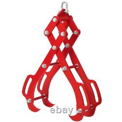 Heavy Duty Log Lifting Tongs Timber Grapple with 360° Swivel Hook for Tractor ATV