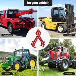 Heavy Duty Log Lifting Tongs Timber Grapple with 360° Swivel Hook for Tractor ATV