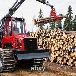Heavy Duty Log Lifting Tongs Timber Grapple with 360° Swivel Hook for Tractor ATV