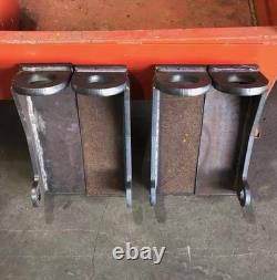 Heavy Duty Matbro / John Deere Style Pin and Cone Weld on Brackets