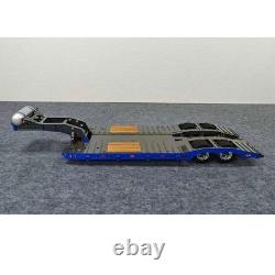 Heavy Duty Metal 2 Axles Gooseneck Lowboy Trailer for 1/14 Tamiya Tractor Truck