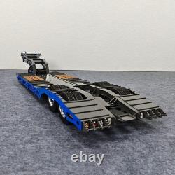 Heavy Duty Metal 2 Axles Gooseneck Lowboy Trailer for 1/14 Tamiya Tractor Truck