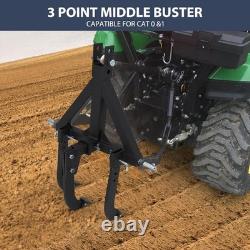 Heavy Duty Middle Buster, 3-Point Quick Hitch Tractors Plow for CAT 0 & 1, UK