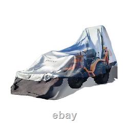 Heavy Duty Outdoor Tractor Cover with Patented Weighted Ground Conforming Apr
