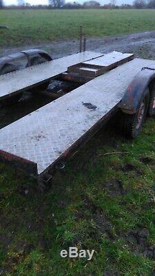 Heavy Duty Recovery Trailer 14 Foot By 6 Foot Alloy Ramps