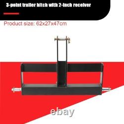 Heavy Duty Steel 3 Point 2 Receiver Hitch Drawbar Weight Bracket Cat 1 Tractor