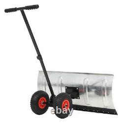 Heavy Duty Steel Manual Snowplough with Snow Thrower Adjustable X4V4