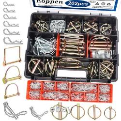 Heavy Duty Tractor Hitch Pins Assortment 202Pcs/