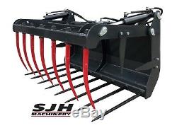 Heavy Duty Tractor Loader Muck Manure Silage Dung Grab Fork from £795 + VAT