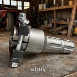Heavy-Duty Tractor Power Takeout Shaft Conversion Adapter Mechanically Clamped