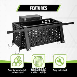 Heavy Duty Tractor Tool Box, Tractor Tool Tray with Lockbox and 27-39Adjustable