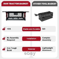 Heavy Duty Tractor Tool Box Universal-Fitting Tray Black