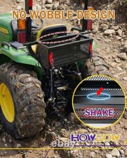 Heavy Duty Tractor Tool Box, Universal Tractor Basket with Tray Accessories