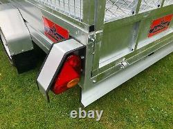 Heavy Duty Trailer, Brand new 8x5, galvanised, GVW 750kg, with cage kit & Ramp