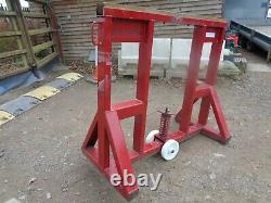 Heavy Duty Trailer Trestle Support Stand With Wheel £295+vat