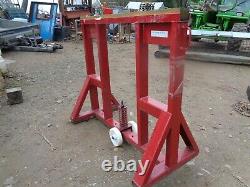 Heavy Duty Trailer Trestle Support Stand With Wheel £295+vat