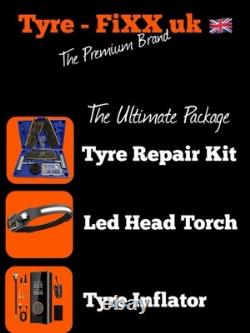 Heavy Duty Tyre Puncture Repair Tool Set Tire Mending Kit Car Tractor