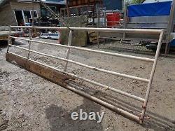 Heavy Duty Yard Gate With Wooden Bottom 4.6M 15FT NO VAT