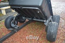 Heavy duty ATV Tipping Trailer 4 wheeled Farming Equestrian 1500lb