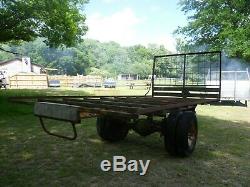 Heavy duty bale trailer / farm trailer chassis. 18' long, twin wheel. £350+VAT