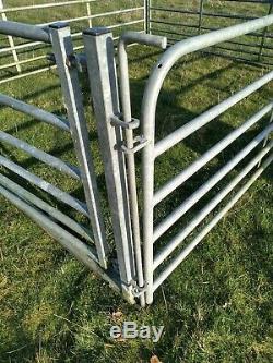 Heavy duty galvanised sheep hurdles