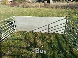 Heavy duty galvanised sheep hurdles and gate
