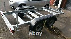Heavy duty plant trailer new old stock flatbed generator compressor braked