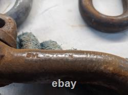 Heavy duty tow rope 4,6 m long 40 mm dia 3 strand with 3 d shackles see listing