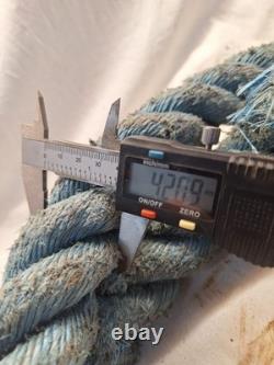 Heavy duty tow rope 4,6 m long 40 mm dia 3 strand with 3 d shackles see listing