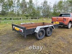 Heavy duty twin axle farm plant trailer