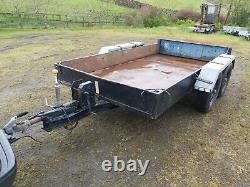 Heavy duty twin axle farm plant trailer