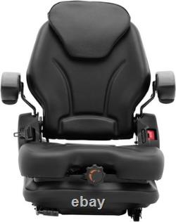 Hillvert Tractor Seat Forklift Seat 46 x 46 cm Heavy Duty Adjustable Suspension