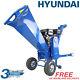 Hyundai 7hp Petrol Wood Chipper Heavy Duty Electric Start Hych7070e-2