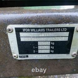 Ifor Williams 8x4 ft Heavy Duty 2500kg Plant Mini Digger Trailer. GP84GTA. GWO