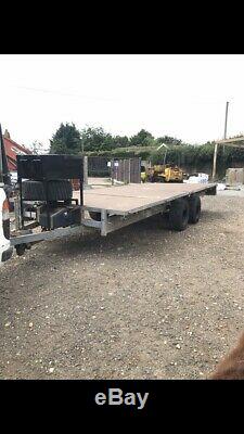 Ifor Williams Flat Bed Trailer 16 Foot Heavy Duty With Winch High Pressure Tyres