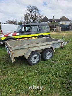 Independant Used 8ft x 4ft Twin Axle Plant Trailor Heavy Duty Trailer 2700kg