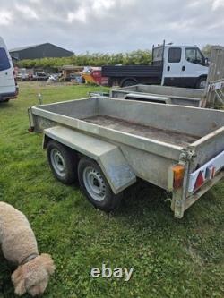 Independant Used 8ft x 4ft Twin Axle Plant Trailor Heavy Duty Trailer 2700kg