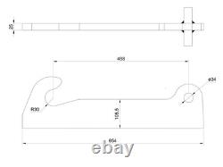 JCB Tool Carrier Bracket Weld on Telehandler Heavy Duty Loadall Loader Bracket