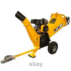 JCB Wood Chipper Petrol Max 100mm / 4 Heavy-duty 7.5hp 224cc 4-Stroke Engine