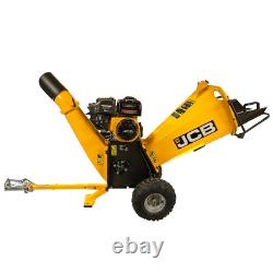 JCB Wood Chipper Petrol Max 100mm / 4 Heavy-duty 7.5hp 224cc 4-Stroke Engine